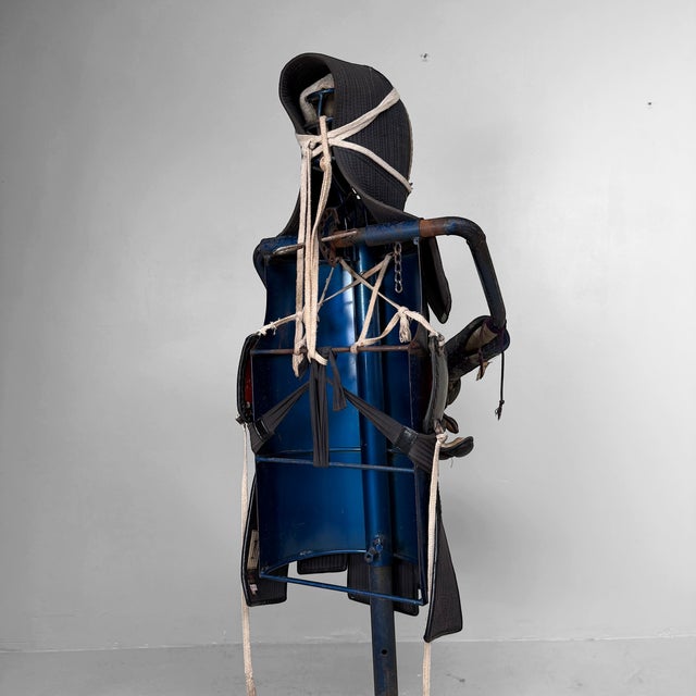Vintage Japanese Kendo Bōgu with Display Stand, 1980 For Sale - Image 15 of 17
