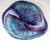 Glass Huge 25" Hand-Blown Art Glass Wave Bowl Signed by H. Jensen & Wildfire 3 Views For Sale - Image 7 of 11