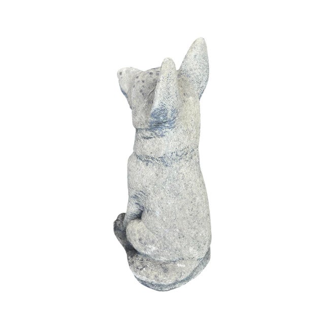 Vintage Cast Stone German Shepherd Garden Statue For Sale - Image 4 of 10