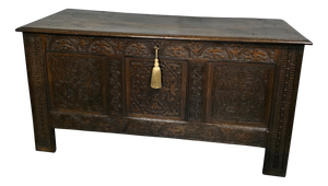 Charles I Oak Coffer, 1650s