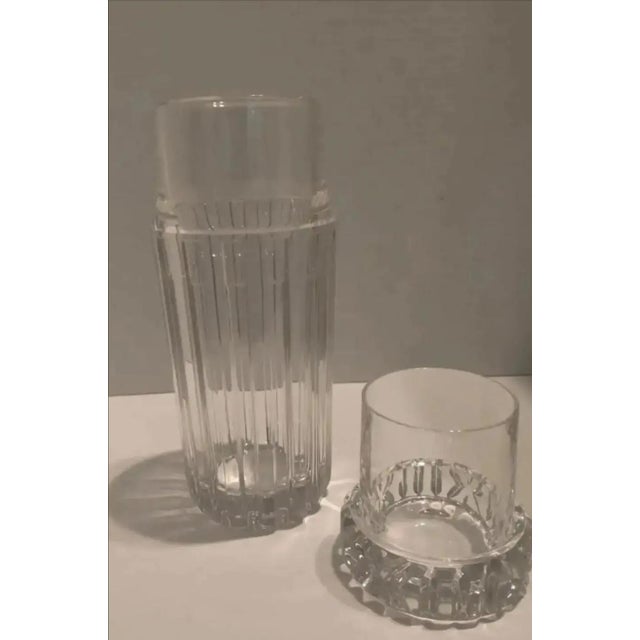 Glass Vintage Tiffany & Co. Atlas Carafe and Tumbler For Sale - Image 7 of 9