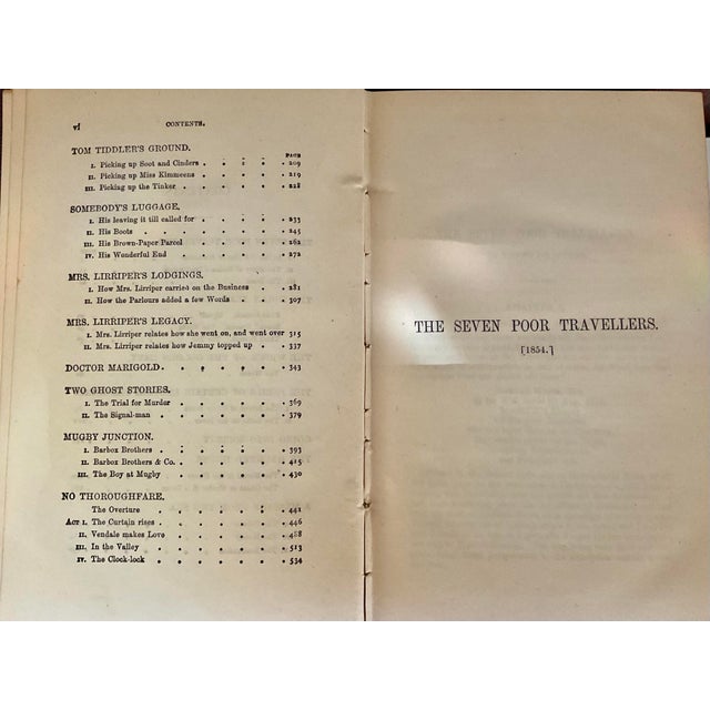 19th Century Antique Charles Dickens Leather Bound Books- Set of 3 For Sale In Palm Springs - Image 6 of 9