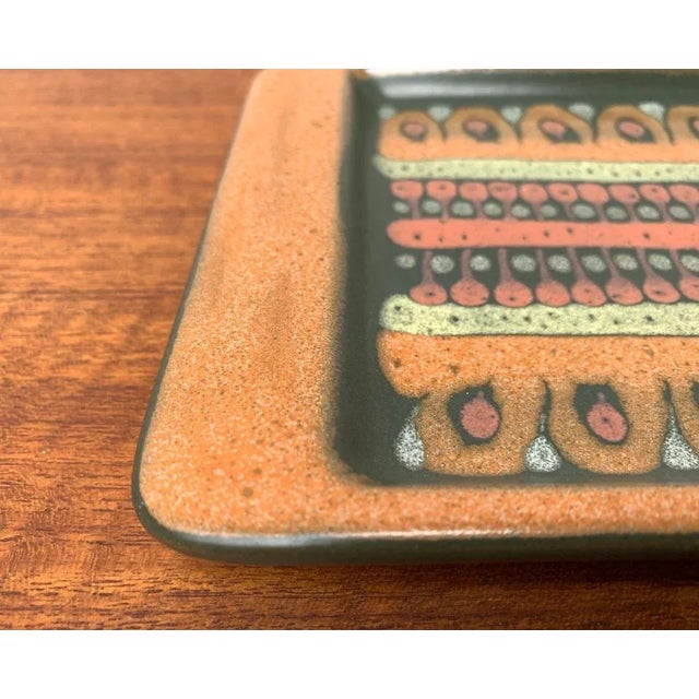 Ceramic Vintage German Ceramic Plate from Keramik Manufaktur Kupfermühle, 1970s For Sale - Image 7 of 16