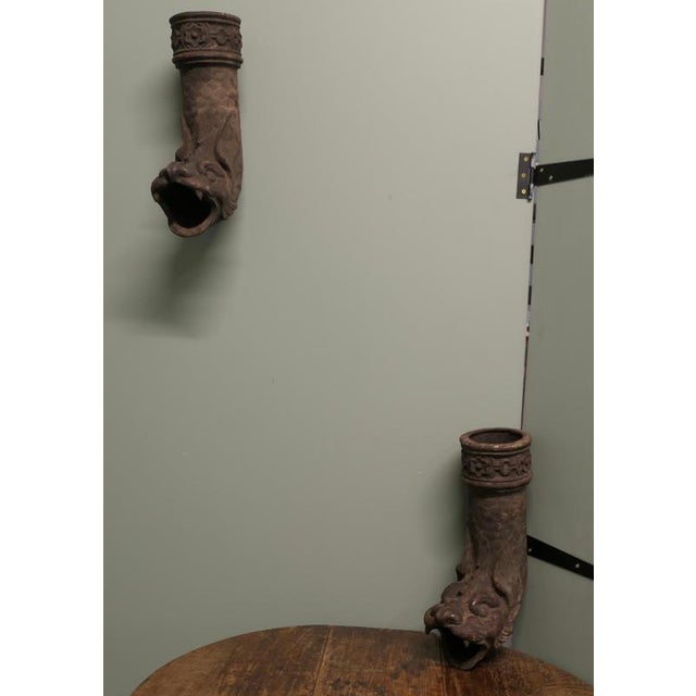 Decorative Cast Iron Dragon Drainpipe Spouts 2 Very Unusual Drainpipe spouts in the form of Dragon’s with Wings and teeth,...