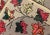 Textile Leaf Design American Hooked Rug in Red, Green, and Charcoal Outlines Leaf Design 2'10"x4'2" For Sale - Image 7 of 7