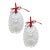 Waterford Crystal Christmas Ornament – 1981 (Set of Two) For Sale