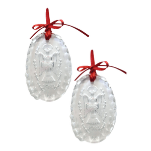 Waterford Crystal Christmas Ornament – 1981 (Set of Two)