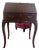 Vintage Davis Cabinet Co. Solid Wood Chippendale Style Slant Front Secretary Desk For Sale