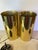 Late 20th Century Pair of Vintage Brass Cylinder Table Lamps in the Style of Robert Sonneman, 1970s Modernist Uplights For Sale - Image 5 of 10