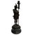 19th Century French Antique Spelter Figural Candlesticks – Pair of Renaissance Troubadour Warriors For Sale In San Diego - Image 6 of 9