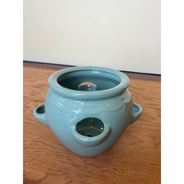 Ceramic Mid-Century #10 Strawberry Planter Glazed For Sale - Image 7 of 7