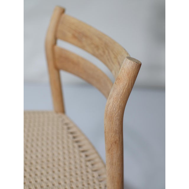 Vintage Danish BM1 Dining Chairs in Oak and Papercord by Børge Mogensen for C.M. Madsen, 1960s, Set of 6 For Sale - Image 16 of 18