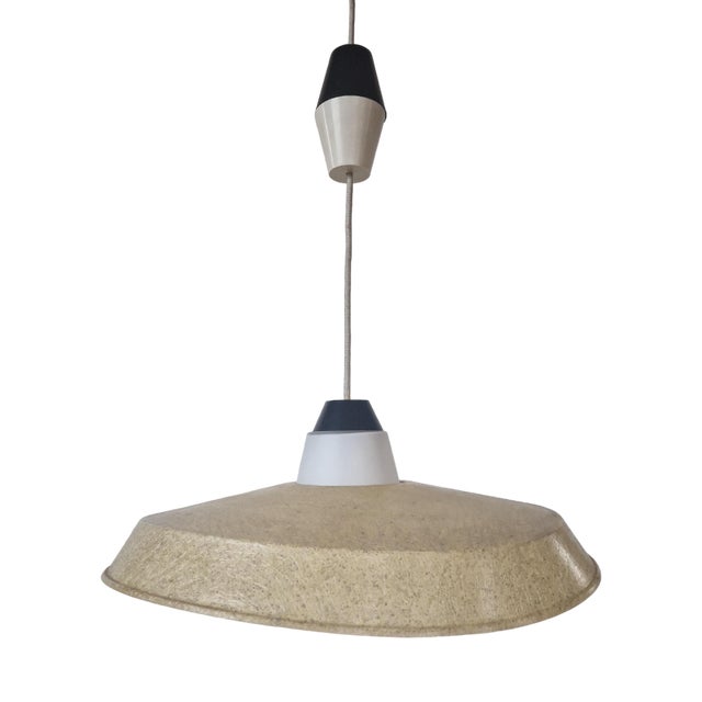 Fiberglass Pendant Lamp by Louis Kalff for Philips, 1950s For Sale