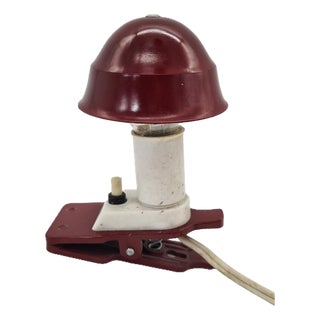 Small Mid-Century Modern Space Age Mushroom Clip-On Lamp, 1970s For Sale