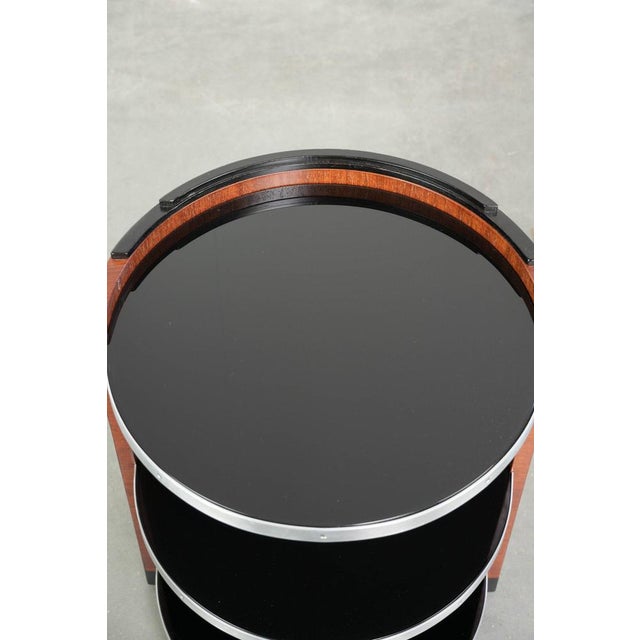Side Table with Black Glass Tops from Schuitema For Sale - Image 6 of 10