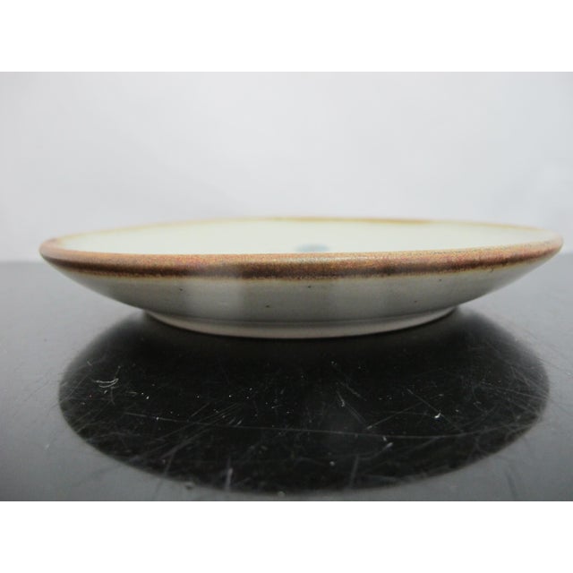 Ken Edwards El Palomar Blue Bird Tonala Mexico Stoneware Pottery Dessert Plate For Sale - Image 4 of 6