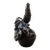 Intricate Bronze Pheasant Bird on Apple With Ladybug Antique Table Bell For Sale