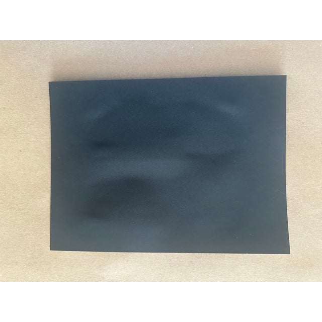 Abstract “Every Day Gold” Matted Double Abstract Collage Composition in Warm and Cool Tones by Nancy Smith For Sale - Image 3 of 3