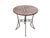 Vintage Wrought Iron Outdoor Bistro Mosaic Top Iron Table Table Top & 2 Chairs For Sale - Image 9 of 12