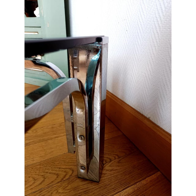 Vintage Chrome Metal Coffee Table, 1970s For Sale - Image 10 of 14