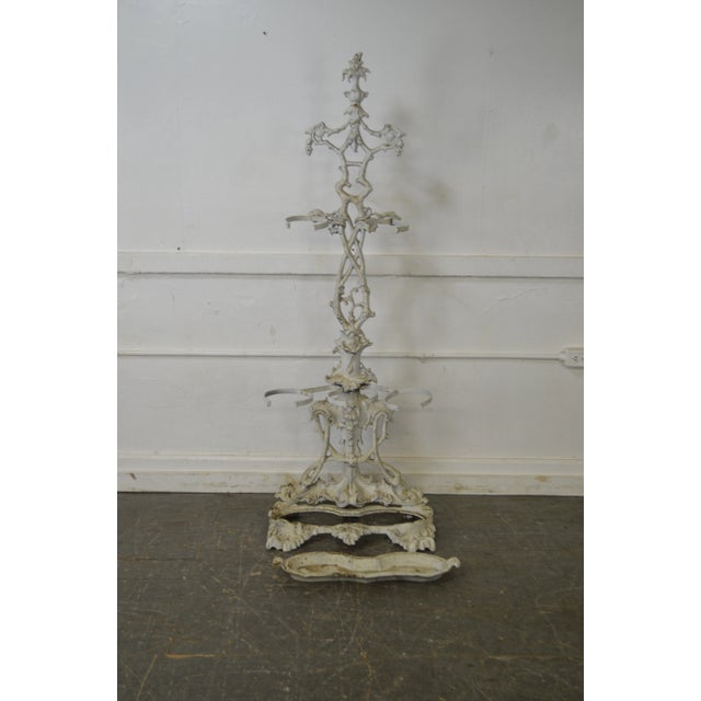 Victorian Antique 19th Century Victorian Cast Iron Hall Stand For Sale - Image 3 of 10