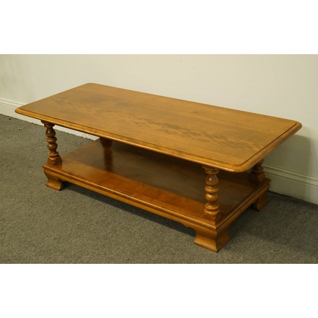 20th Century Early American Ethan Allen Heirloom Nutmeg Maple 50