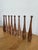 Early 20th Century Antique Hand Carved Indian Club Pins & Exercise Weights - Set of 8 For Sale - Image 5 of 15