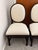 Vintage Restoration Hardware Oval Medallion-Back Upholstered Dining Side Chairs, manufactured by Bernhardt Furniture Co.,...