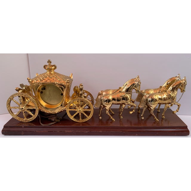 1940's United Clock Corp Model 640 Royal Horse and Carriage Electric