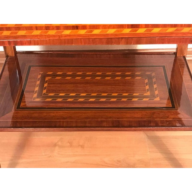 Gold French Louis XVI Marquetry Side Table, Paris, 1770 For Sale - Image 8 of 10