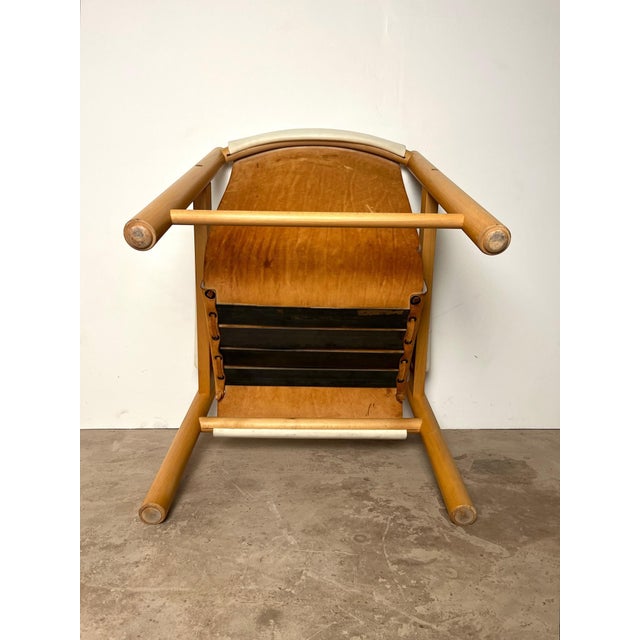 Safari Armchair in White Leather by Ibisco, Italian, 1970s For Sale - Image 10 of 16