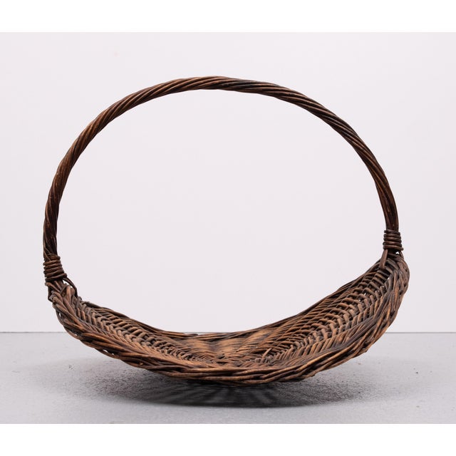 Vintage Rattan Magazine Holder, the Netherlands, 1960s For Sale - Image 9 of 12