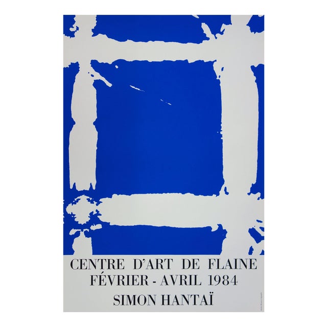 Simon Hantai, Tabula Bleue, 1984, Original Screenprint For Sale