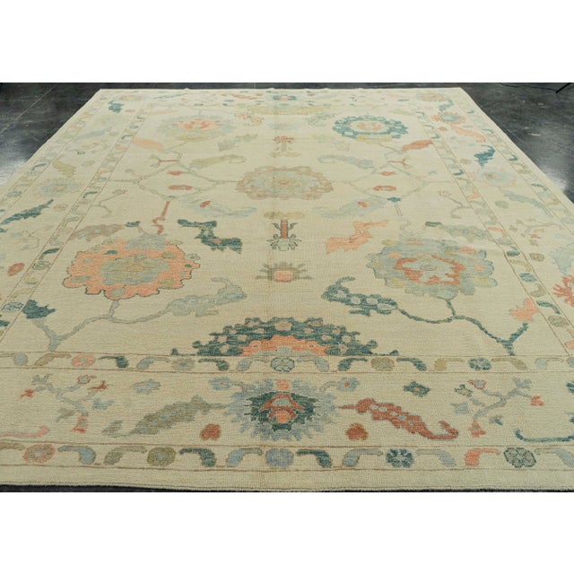Turkish Oushak Rug 10'5" x 14'4" #22180 Explore a curated collection of hallway runners, wool rugs, and handmade...