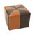 Textile Vintage Square Pouf in Brown Patchwork, 1960s For Sale - Image 7 of 12