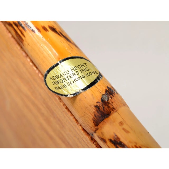 1970s Bohemian Handwoven Reed Caning Bamboo Breakfast Bed Tray Table Cup Book Holder For Sale - Image 11 of 12