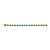 14k Gold Natural Pear Emerald & Diamond Tennis Bracelet For Sale