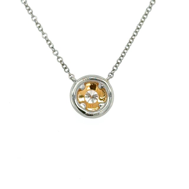Tiffany and Co. Tiffany & Co., Soleste Diamond and Pink Diamond Necklace For Sale - Image 4 of 5
