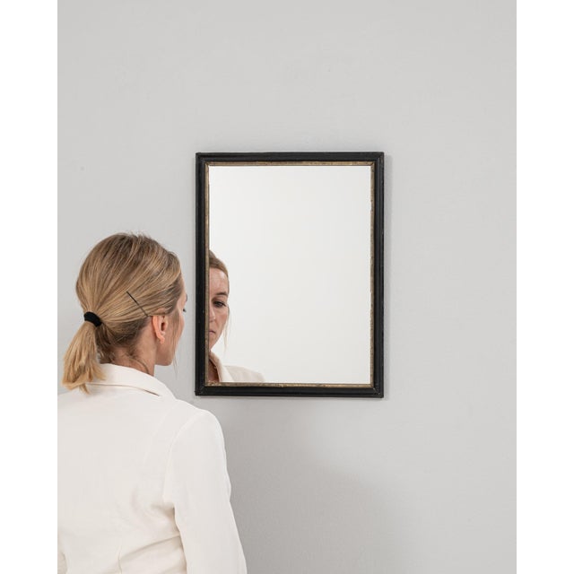 1880s French Wood Black Patinated Mirror For Sale - Image 18 of 18