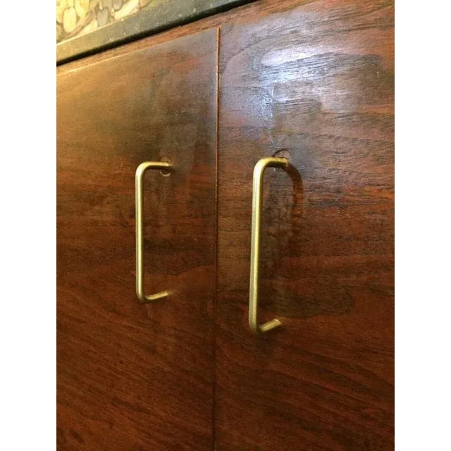 Black Long Wall-Mounted Credenza For Sale - Image 8 of 9