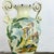 Antique Albisola Fenice majolica vase dating to the 1920s, hand-painted with a picturesque Italian landscape on one side...