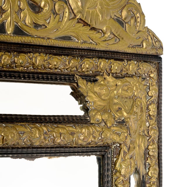 Bronze Napoleon III Period French Mirror For Sale - Image 8 of 9