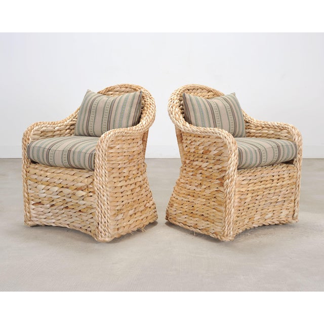 Ralph Lauren Set of Four Ralph Lauren Style Joshua Tree Dining Armchairs For Sale - Image 4 of 18