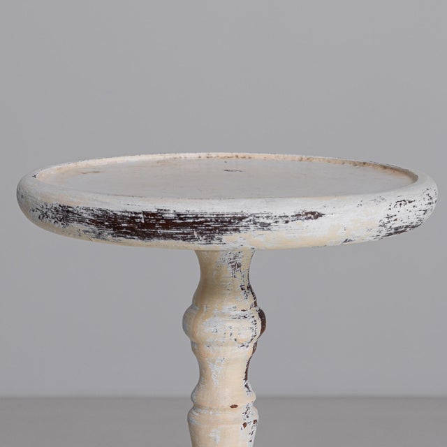 1950s French White Patinated Plant Stand For Sale - Image 12 of 18