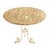 Mid-Century Modern Granite Top Heavy Silvered Wrought Iron Base Round Gueridon Cafe Center Table For Sale - Image 3 of 6