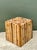 Late 20th Century Vintage Natural Wood Block Accent Table For Sale - Image 5 of 18