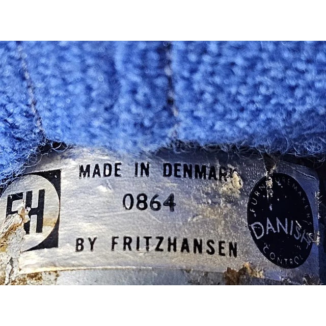 Early Edition Egg Chair With Ottoman by Arne Jacobsen for Fritz Hansen, 1960 For Sale - Image 12 of 12