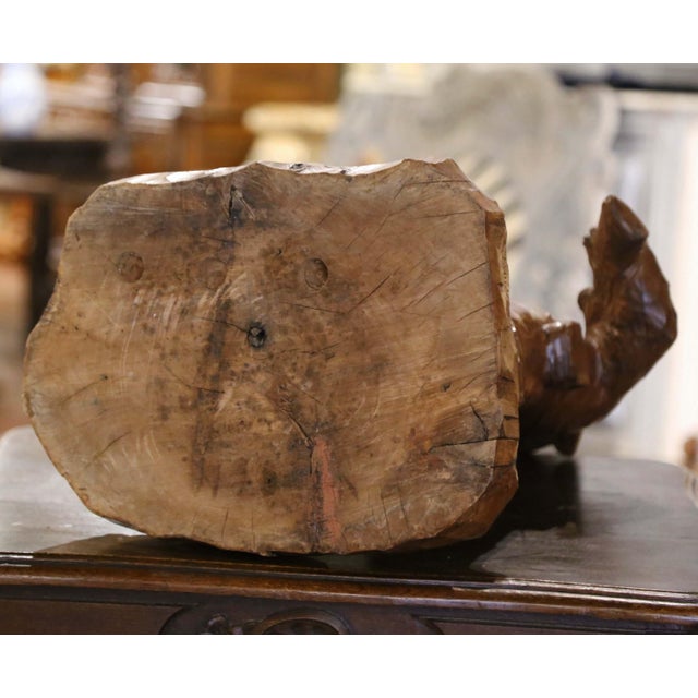 Early 20th Century Swiss Walnut Sculpture Composition Signed Carl Binder For Sale - Image 10 of 10