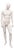 Late 20th Century Male Fiberglass White Matte Finish Full Body Display Mannequin by Almax (A) For Sale