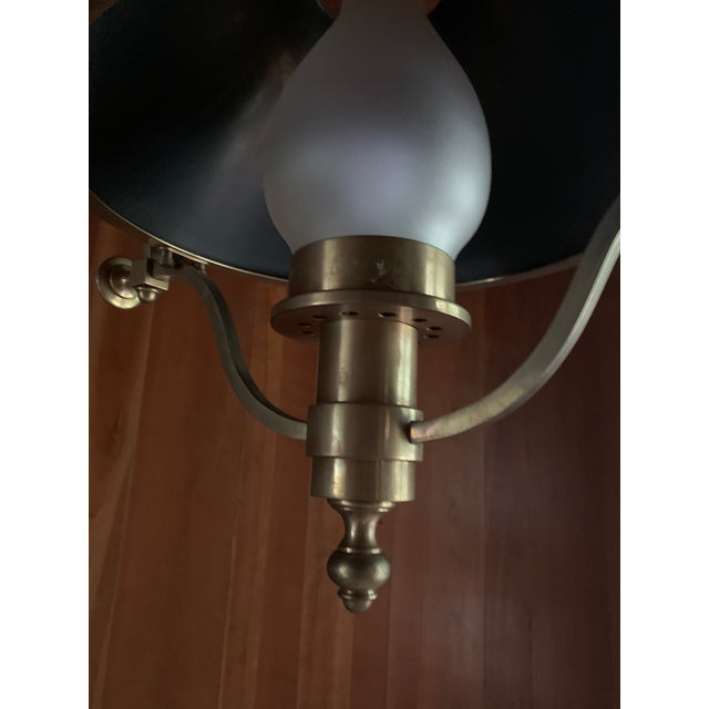 2000 - 2009 Solid Brass Train Station Pendant Lamp For Sale - Image 5 of 10